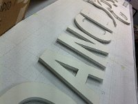 3D letter placement planning
