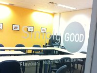 IMG 3322  Logo cut in frost vinyl and installed on boardroom glass door