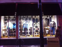 Lululemon  Wall mural installed behind window display