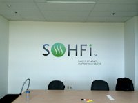 SOHFi  Cut vinyl on boardroom wall